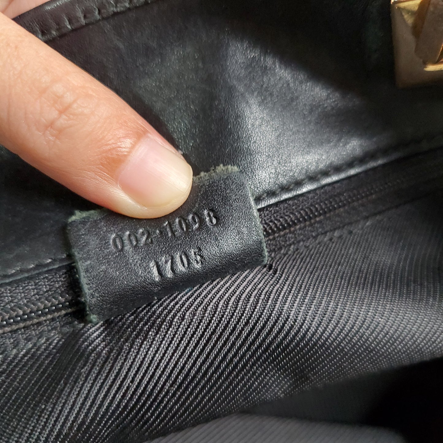 Authentic Gucci Vintage GG Canvas Tote Bag - Black