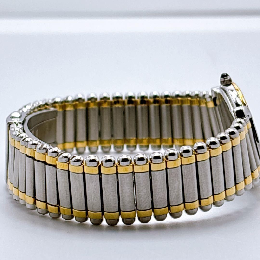 S E I K O C R E D O R 5A70-0210 Diamond Bezel Two-Tone Quartz Dress Watch