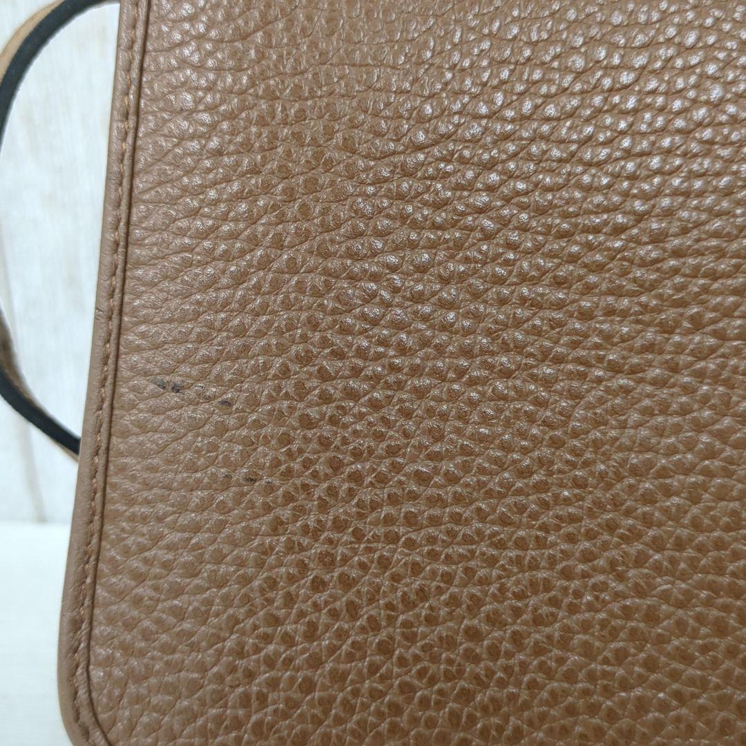 C H R I S T I A N D I O R Vintage Leather Flap Shoulder Bag Brown France