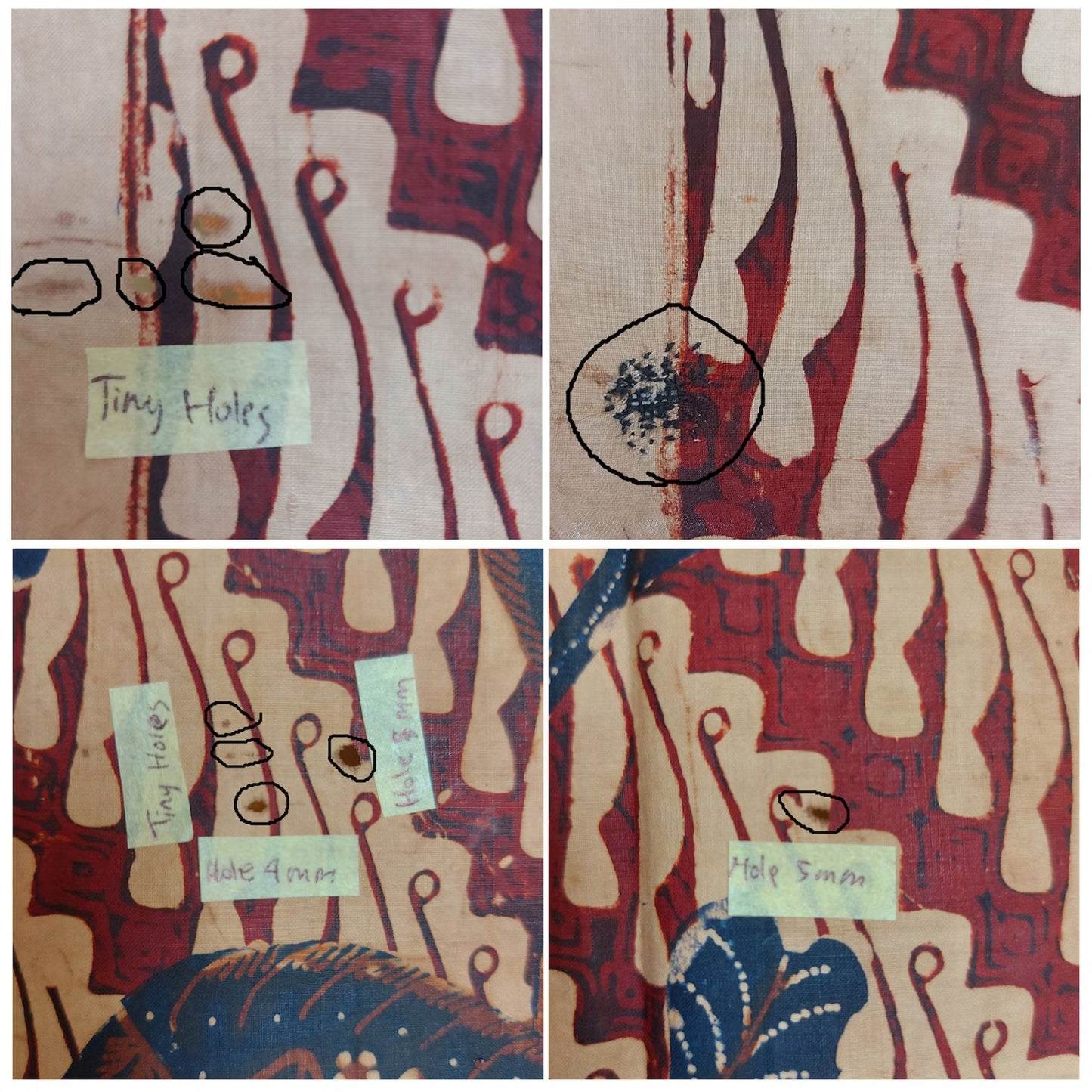 Vintage Hand Drawn Old Banyumasan Batik with Parang Motif