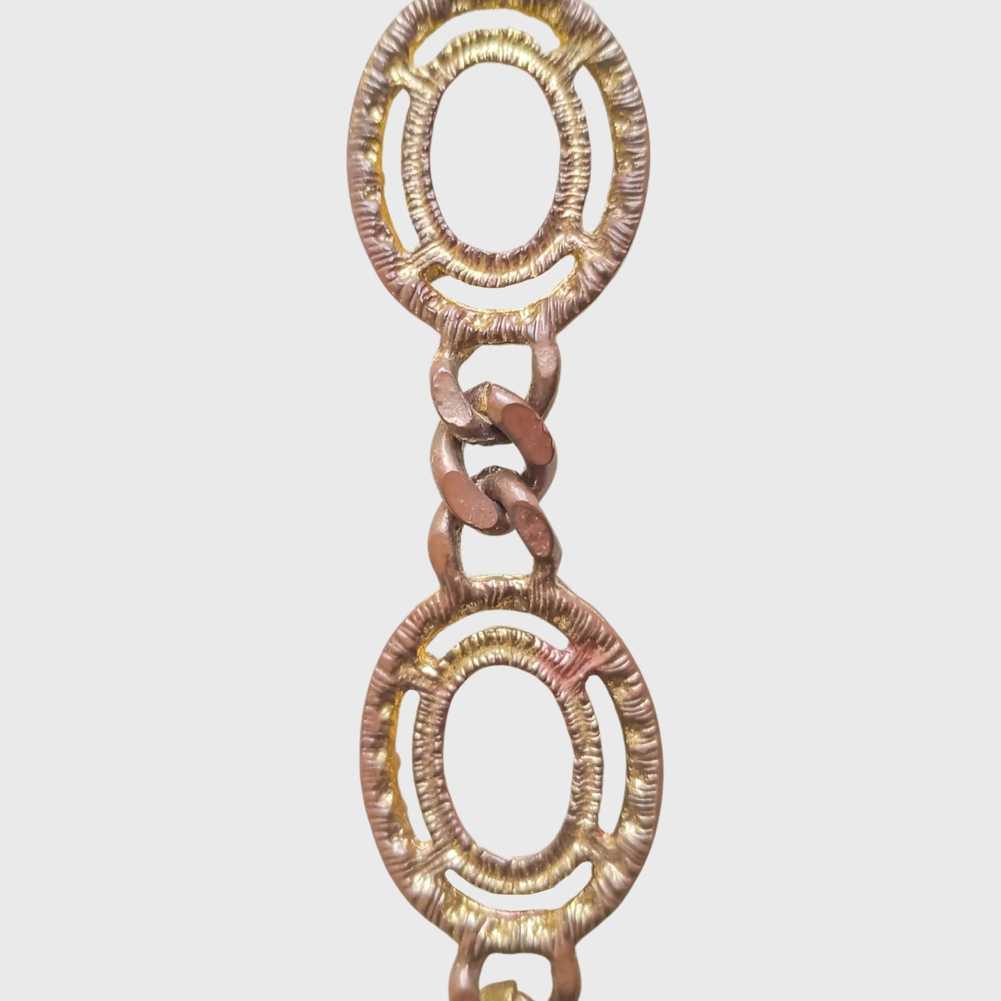 Oval Bracelet with Tan Accents