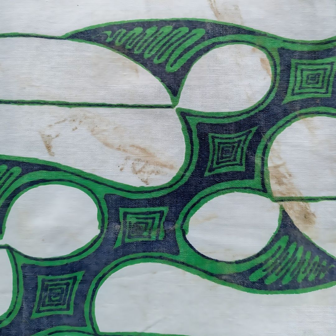 Vintage Green Parang Barong Shawl