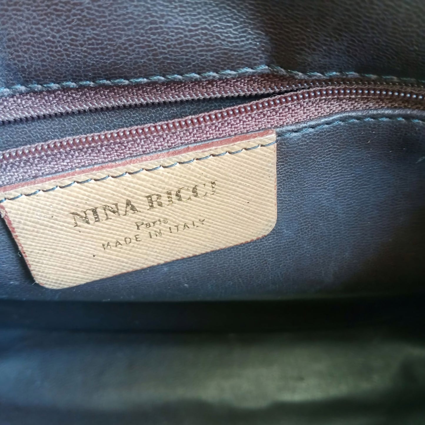 Vintage Typography Motifs Canvas Leather Pouch
