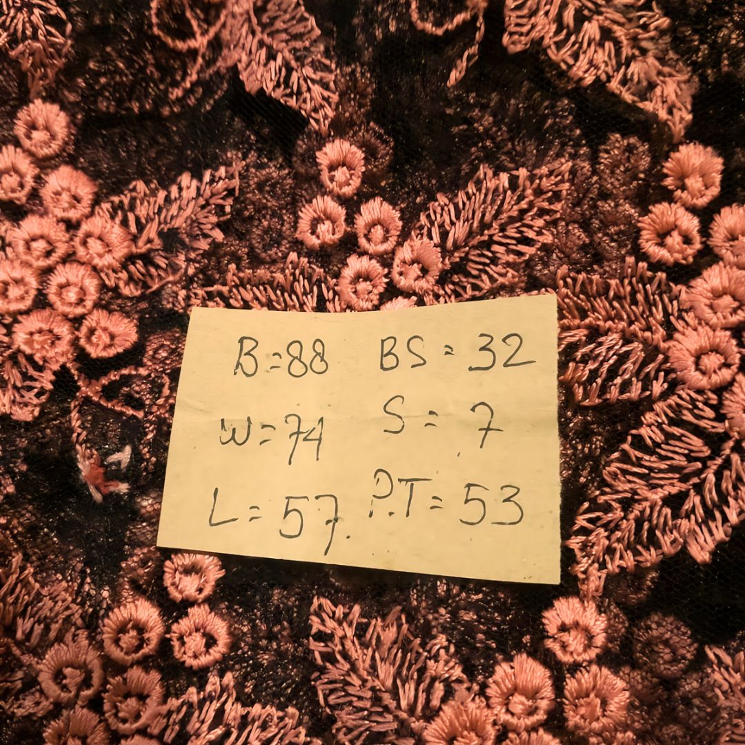 Vintage Orange Fruit Kebaya Lace