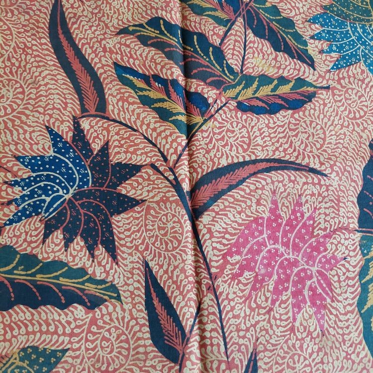 Vintage 1940’s Navy Fruit Dutch Saroong