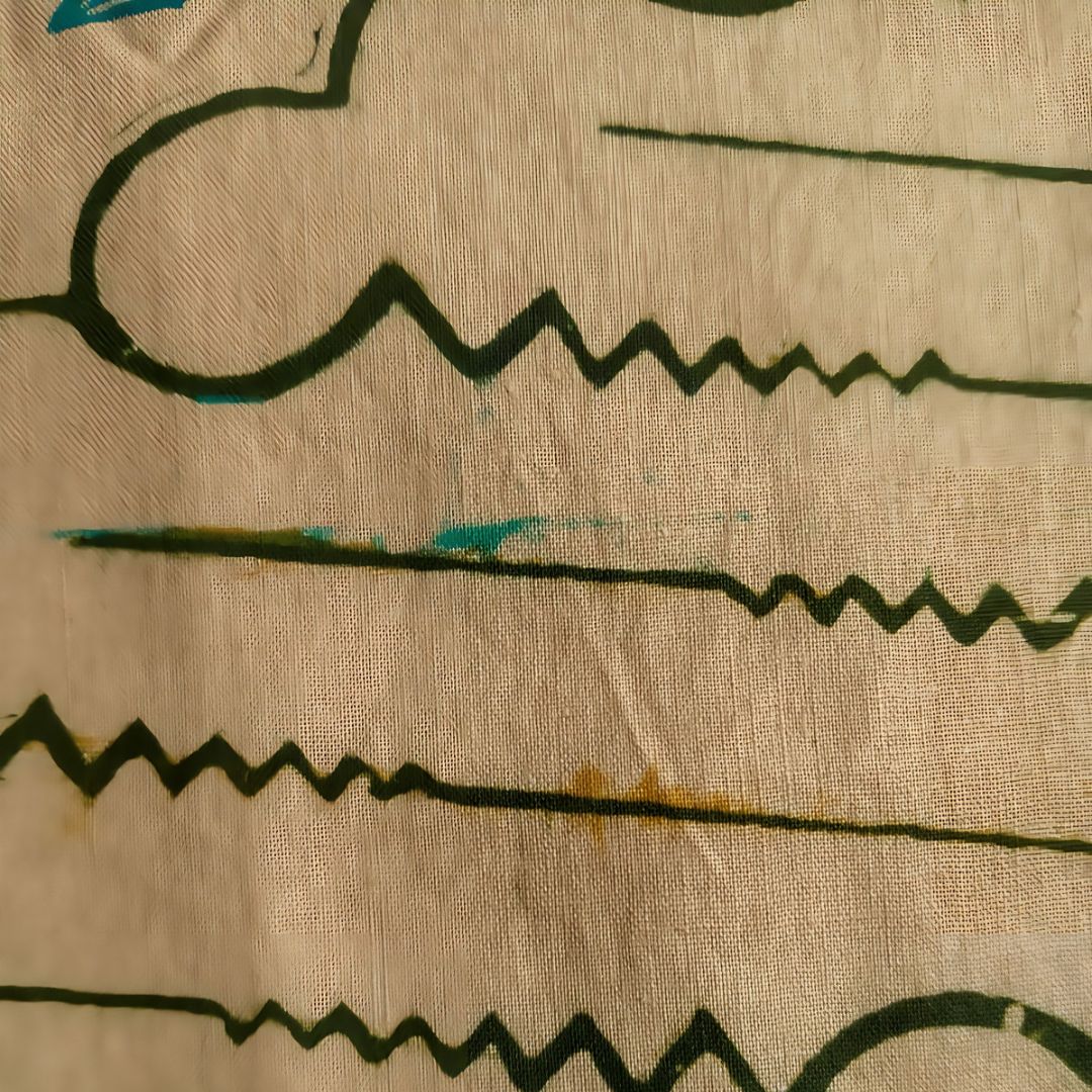 Vintage Green Parang Shawl