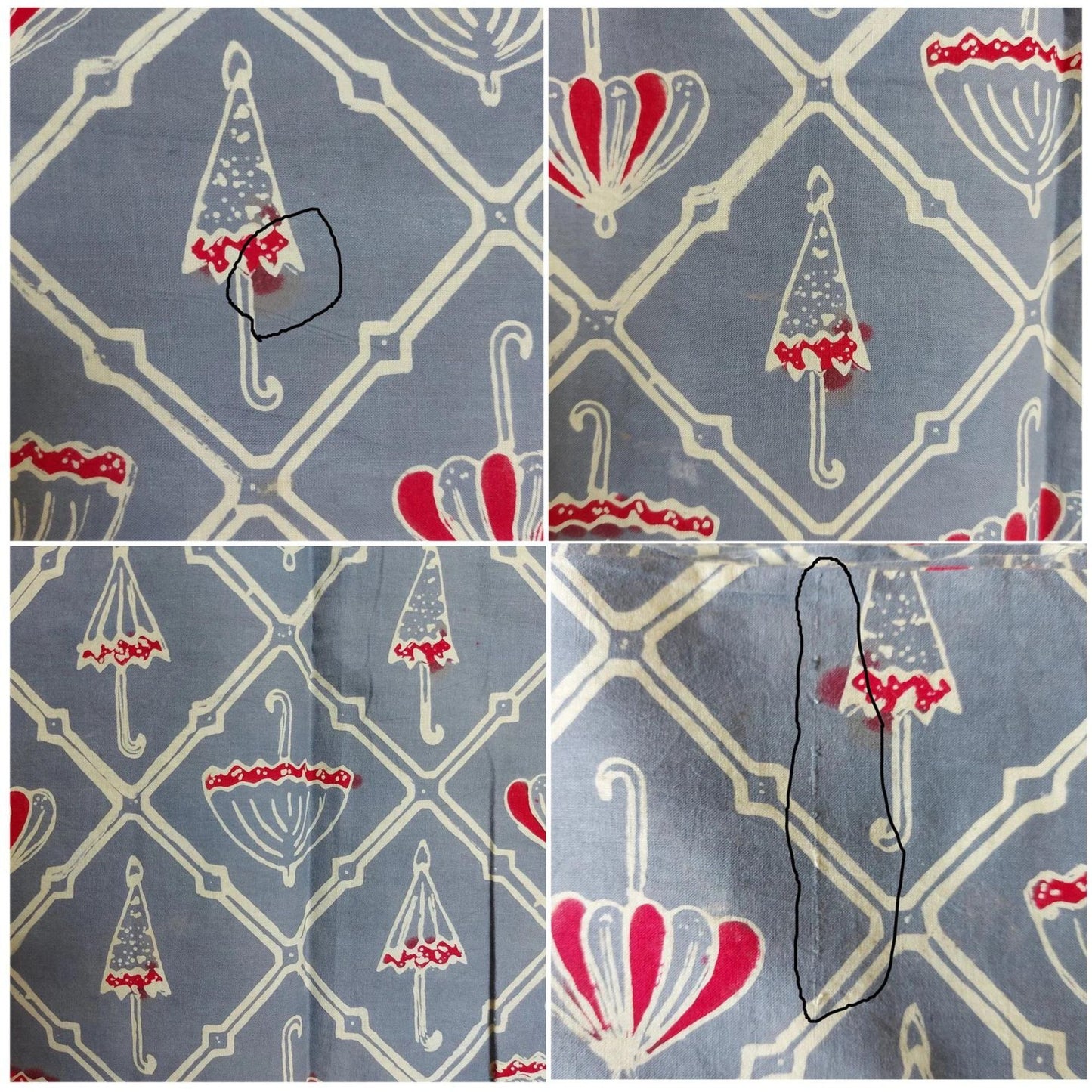 Indonesian Hand Drawn Javanese Batik with Payung (Umbrella) Motif Saroong