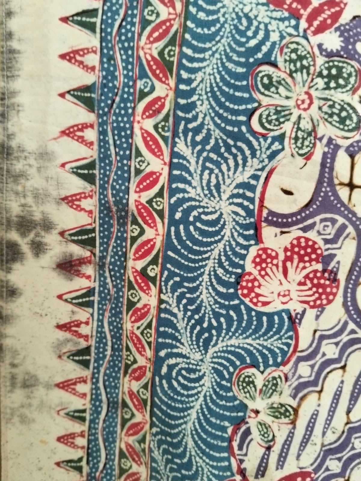 Vintage Peranakan Batik Kain – Ade Baji Pagi Sore Pattern, c.1930s