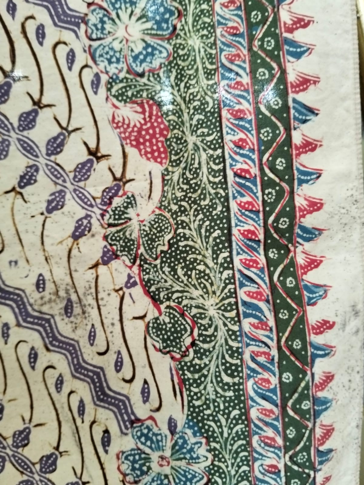 Vintage Peranakan Batik Kain – Ade Baji Pagi Sore Pattern, c.1930s