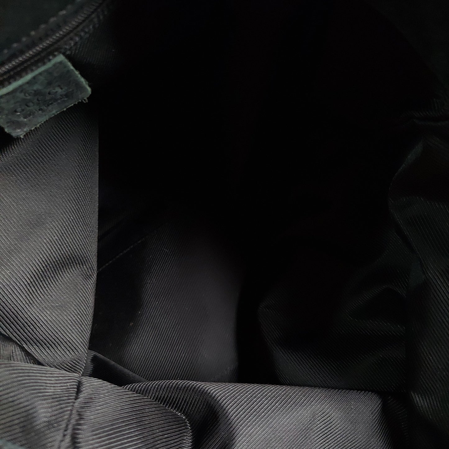 Authentic Gucci Vintage GG Canvas Tote Bag - Black