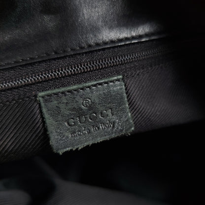 Authentic Gucci Vintage GG Canvas Tote Bag - Black