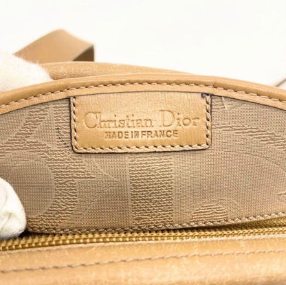 C H R I S T I A N D I O R Vintage Trotter Monogram Canvas Half Moon Shoulder Bag
