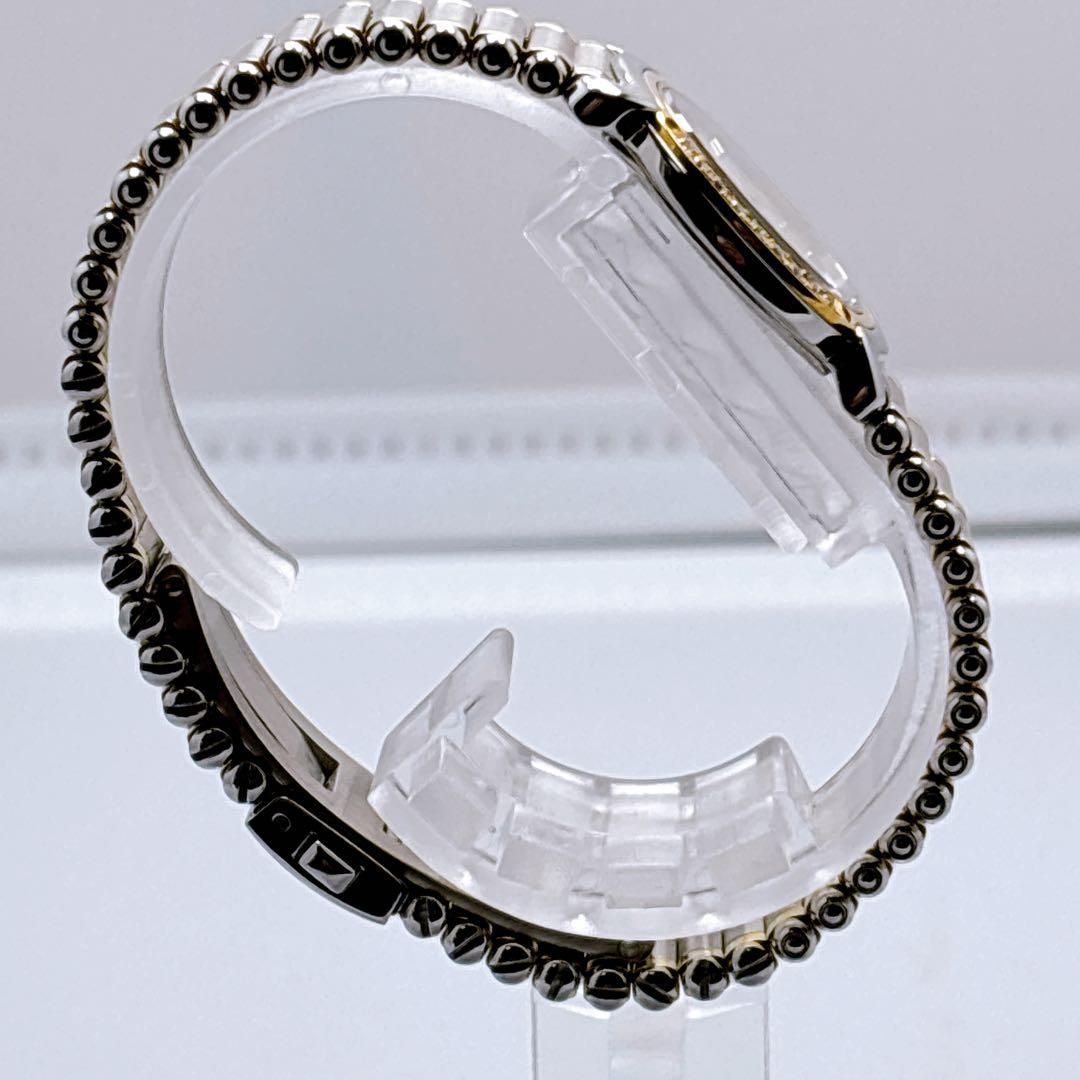S E I K O C R E D O R 5A70-0210 Diamond Bezel Two-Tone Quartz Dress Watch