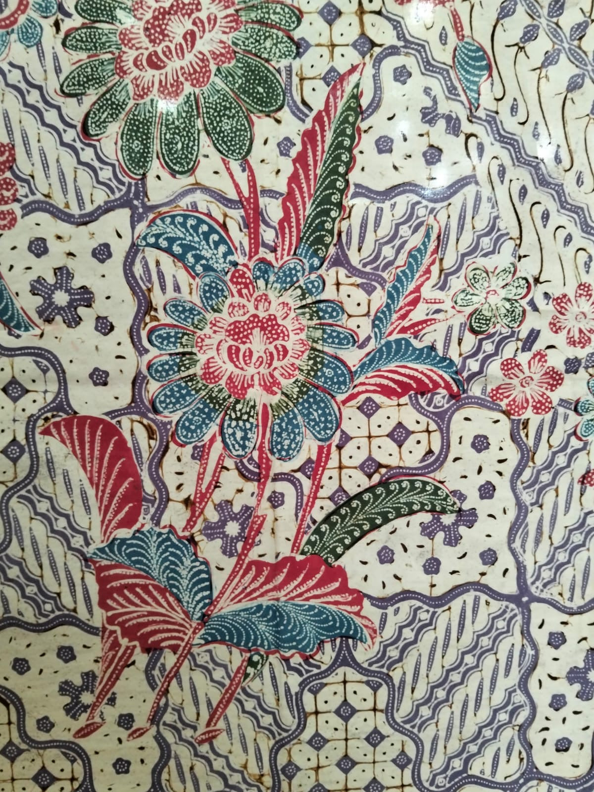 Vintage Peranakan Batik Kain – Ade Baji Pagi Sore Pattern, c.1930s