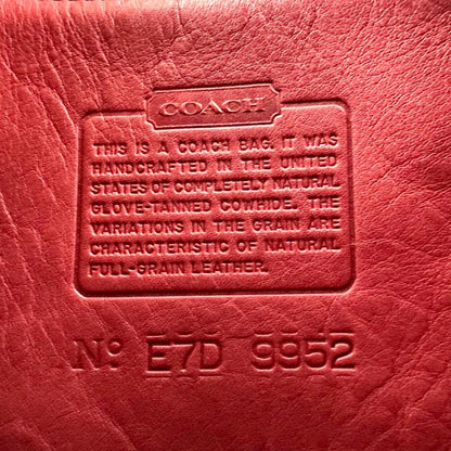 Vintage O L D C O A C H 9952 Drawstring Bucket Bag – Made in USA (Rich Red Leather)