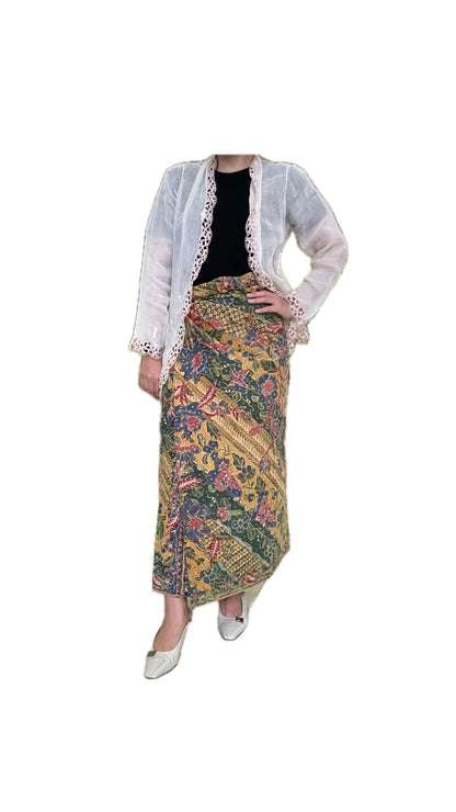 Vintage Batik Tulis Tiga Negeri "Tumpal Dlarang Gian Joe" by Tjoa Siang Gwan