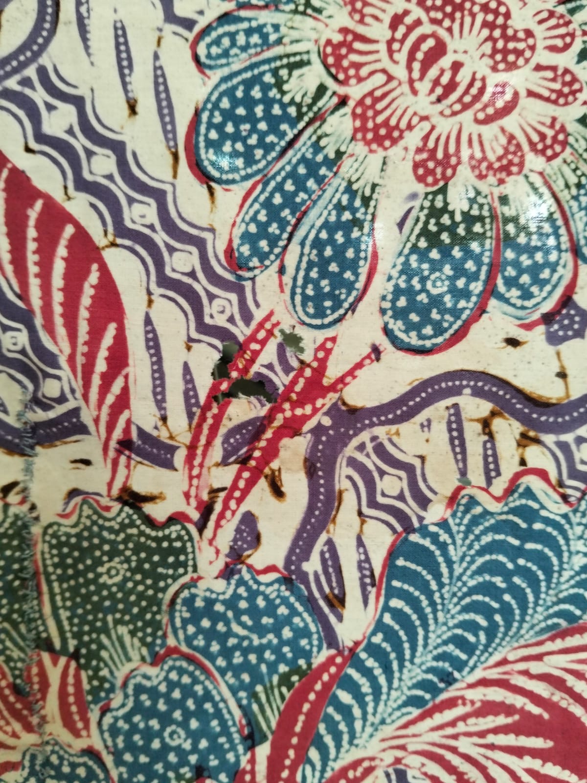 Vintage Peranakan Batik Kain – Ade Baji Pagi Sore Pattern, c.1930s