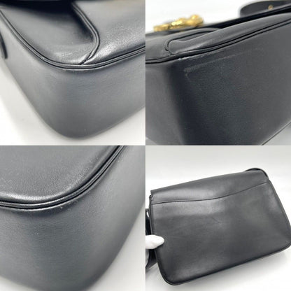 Authentic Vintage Cartier Panthère Leather Shoulder Bag – Black