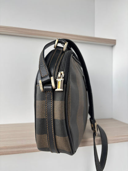 Vintage Fendi Pequin Stripe Crossbody Bag