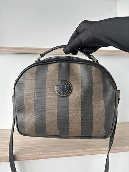Vintage Fendi Pequin Stripe Crossbody Bag