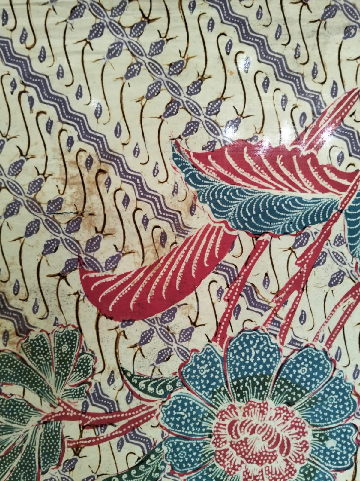 Vintage Peranakan Batik Kain – Ade Baji Pagi Sore Pattern, c.1930s