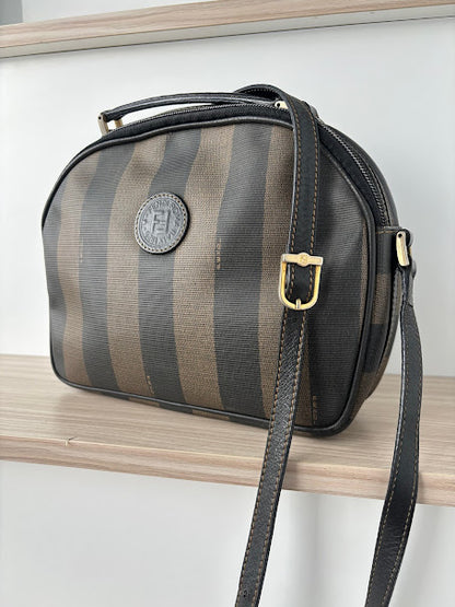Vintage Fendi Pequin Stripe Crossbody Bag