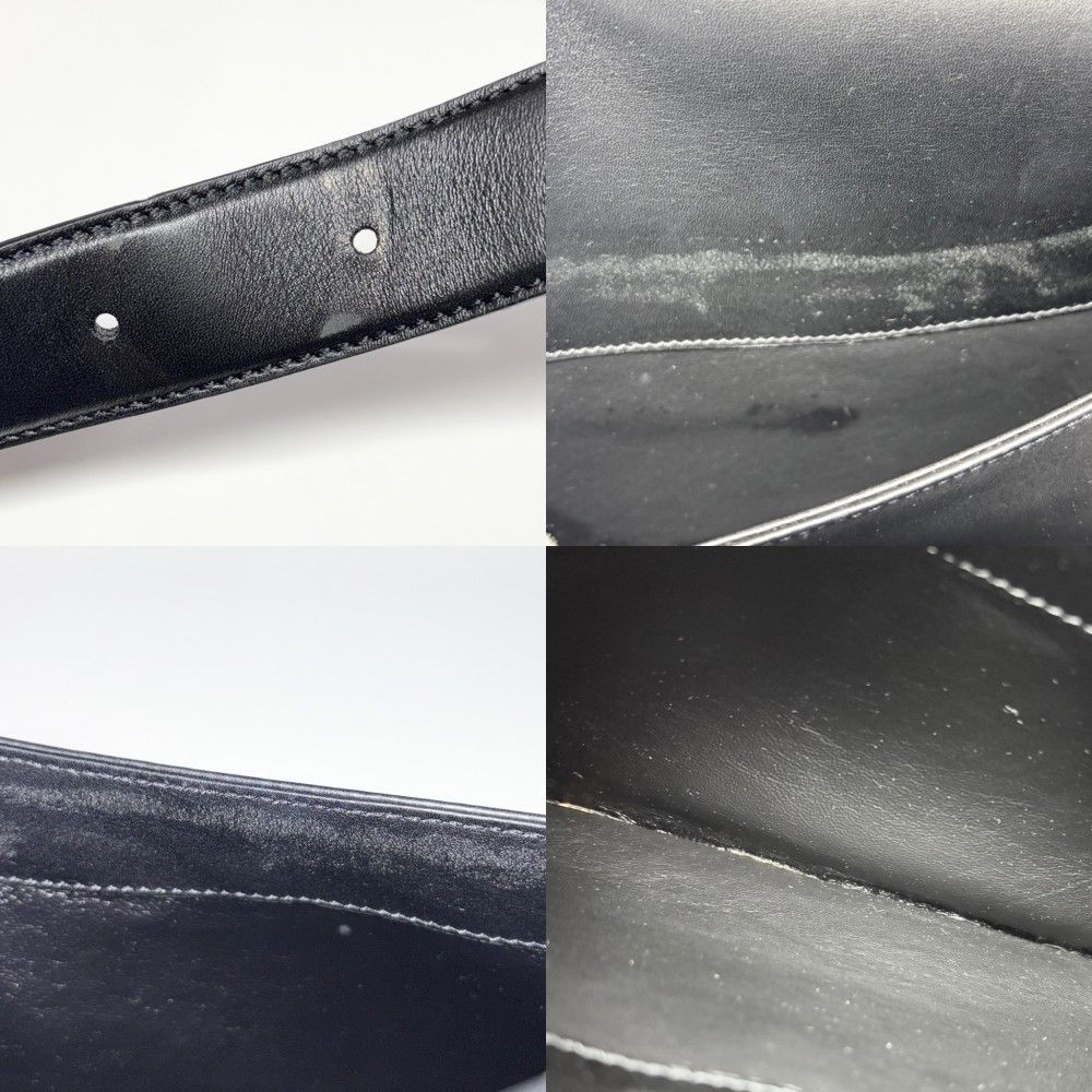 Authentic Vintage Cartier Panthère Leather Shoulder Bag – Black