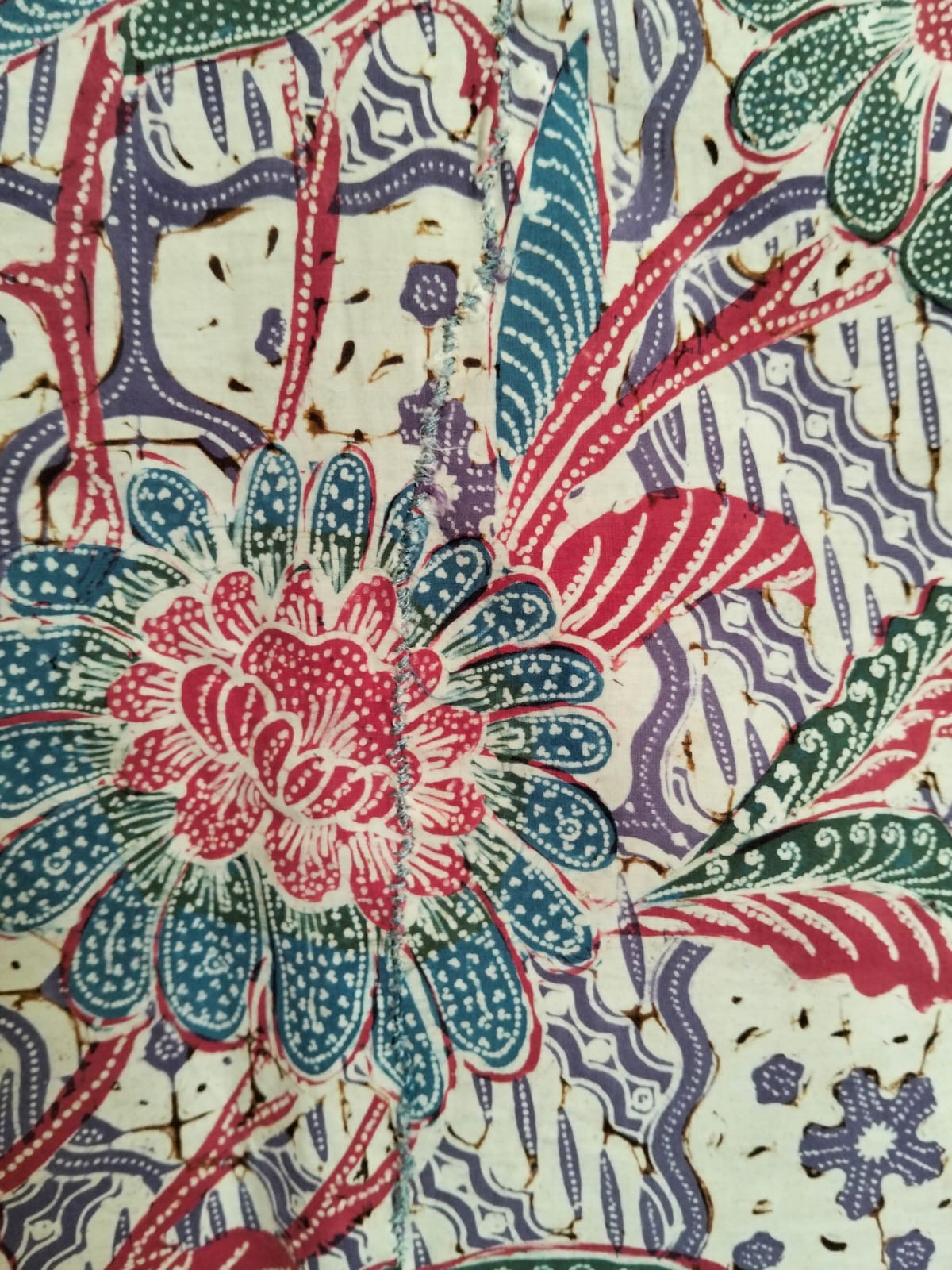 Vintage Peranakan Batik Kain – Ade Baji Pagi Sore Pattern, c.1930s