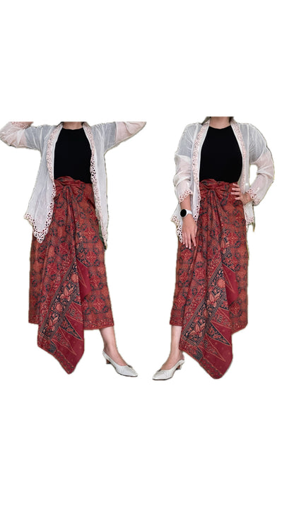 Antique Batik Tulis Jambi "Kaca Piring" – Hand-Drawn Sumatran Heritage Textile – Vintage Indonesian Batik