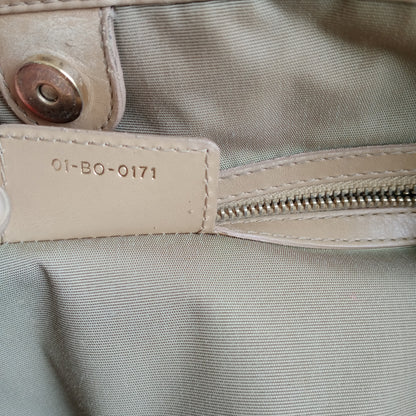 2000s Cannage Cream Coated Canvas Hand Bag
