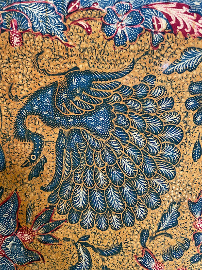 Exquisite Vintage 1950s Batik Tiga Negeri – Authentic Hand-Drawn Masterpiece
