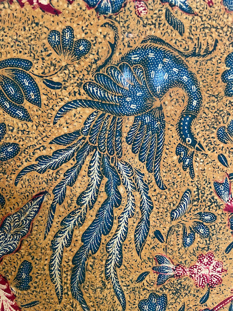 Exquisite Vintage 1950s Batik Tiga Negeri – Authentic Hand-Drawn Masterpiece