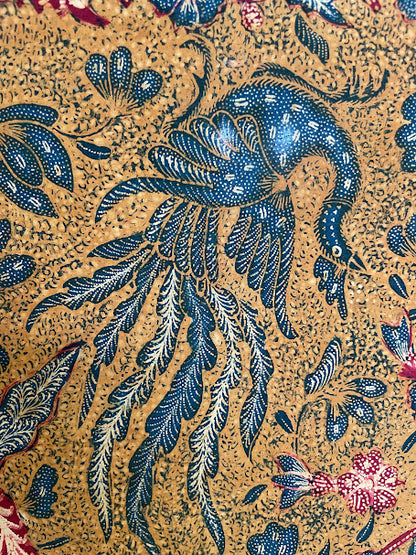 Exquisite Vintage 1950s Batik Tiga Negeri – Authentic Hand-Drawn Masterpiece
