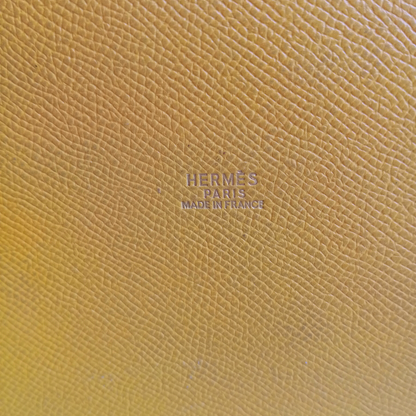 Vintage Bucket Market Yellow Leather Shoulder Bag