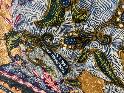 Batik Tulis Tiga Negeri Baby Blue Signed Tjoa Siang Swie