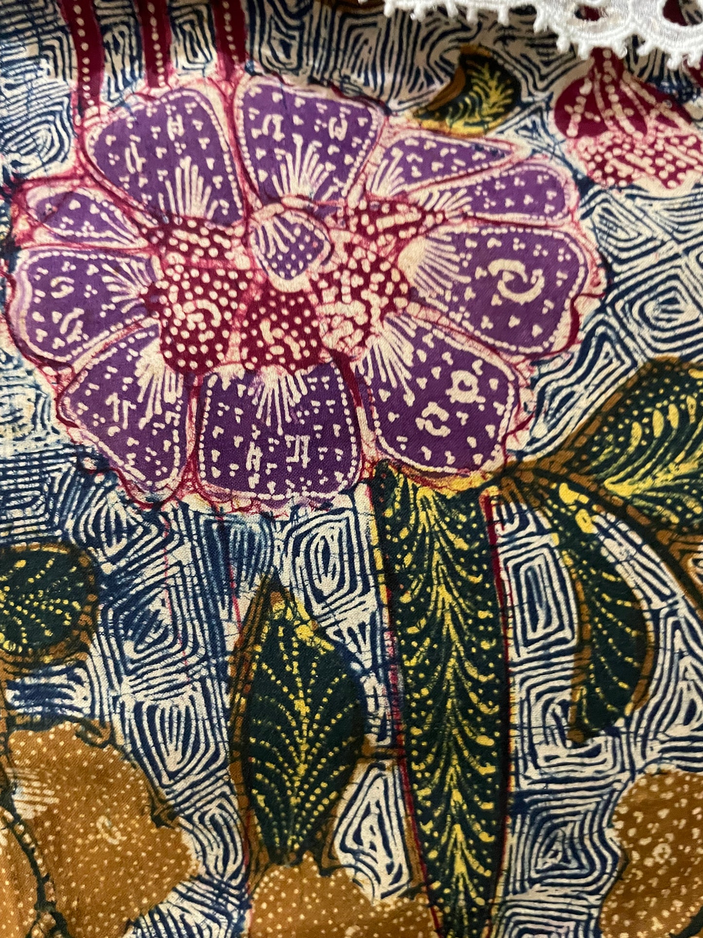 Batik Tulis Tiga Negeri Baby Blue Signed Tjoa Siang Swie
