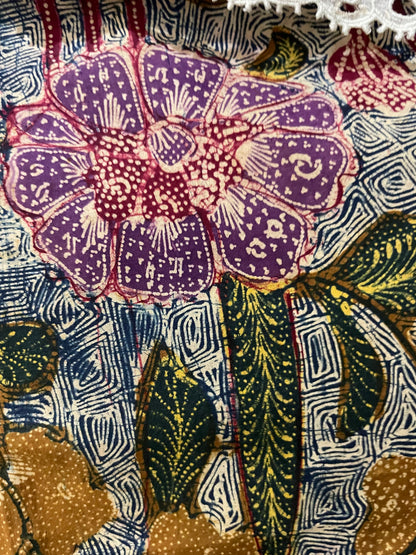 Batik Tulis Tiga Negeri Baby Blue Signed Tjoa Siang Swie