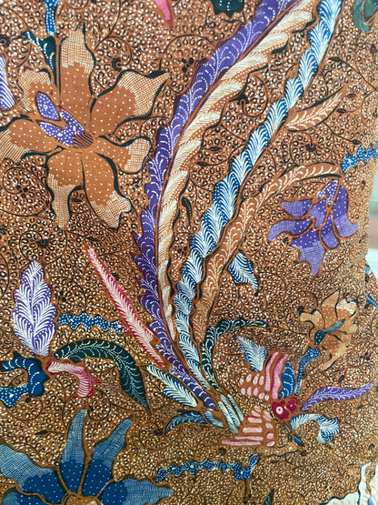 Vintage Batik Tulis Kudus Buketan Lily Flower