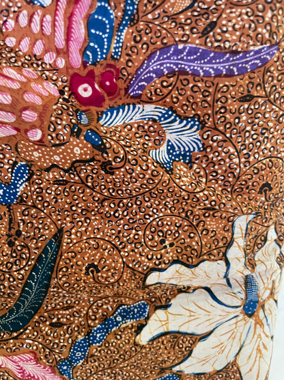 Vintage Batik Tulis Kudus Buketan Lily Flower