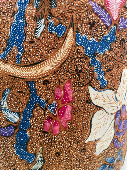 Vintage Batik Tulis Kudus Buketan Lily Flower
