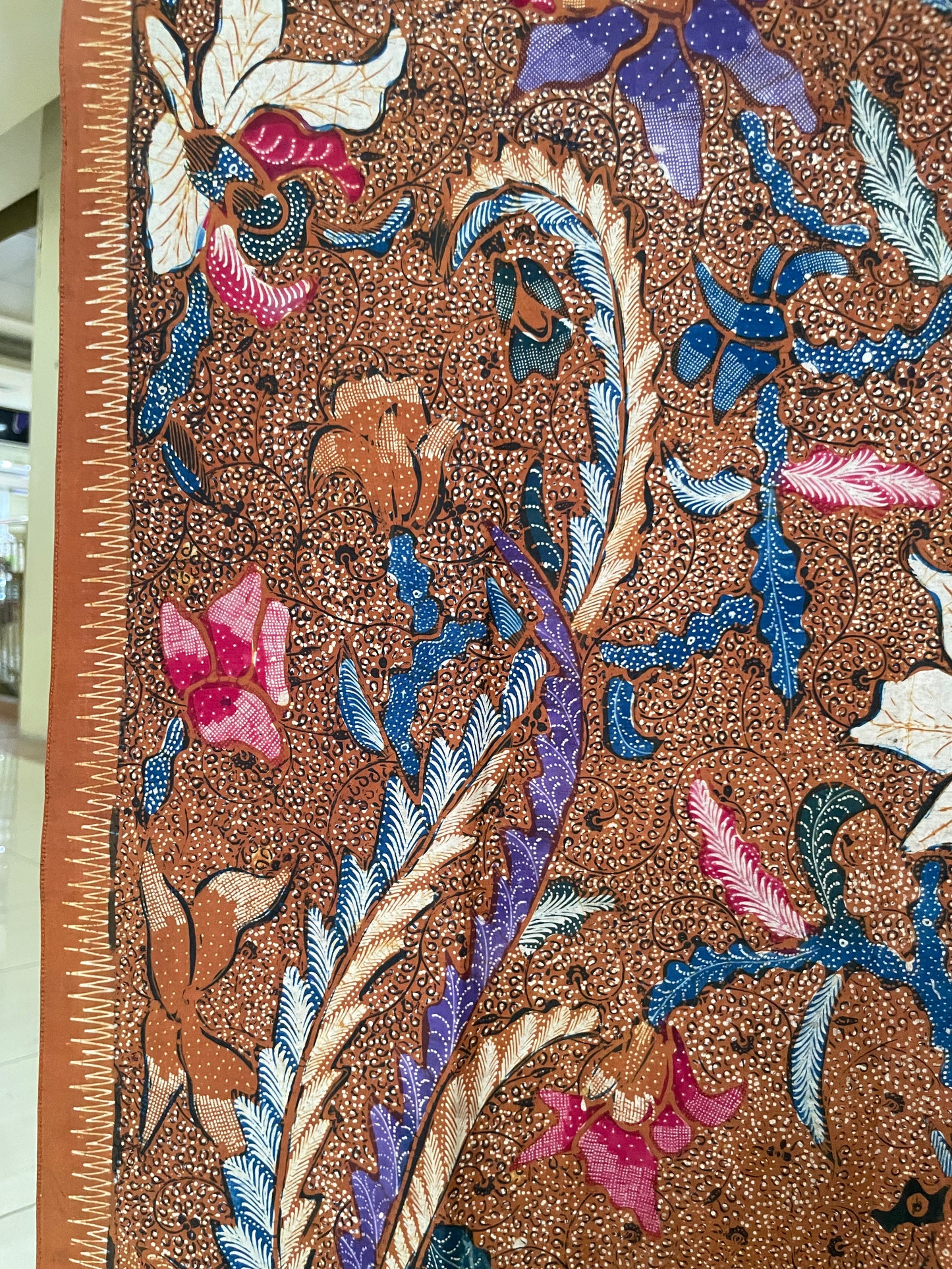 Vintage Batik Tulis Kudus Buketan Lily Flower