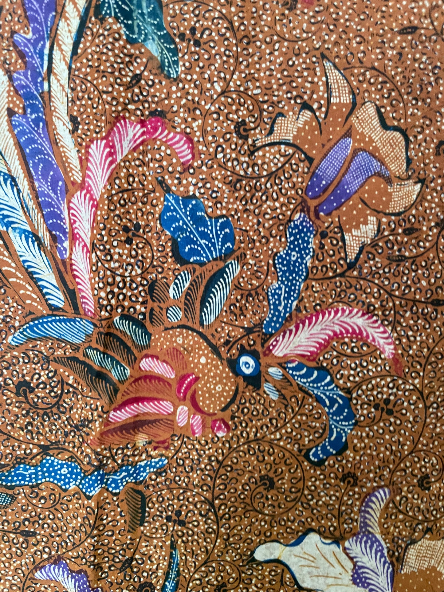 Vintage Batik Tulis Kudus Buketan Lily Flower
