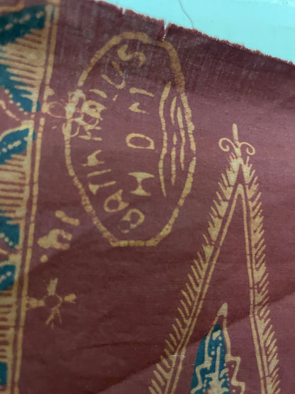 Antique Batik Tulis Jambi "Kaca Piring" – Hand-Drawn Sumatran Heritage Textile – Vintage Indonesian Batik