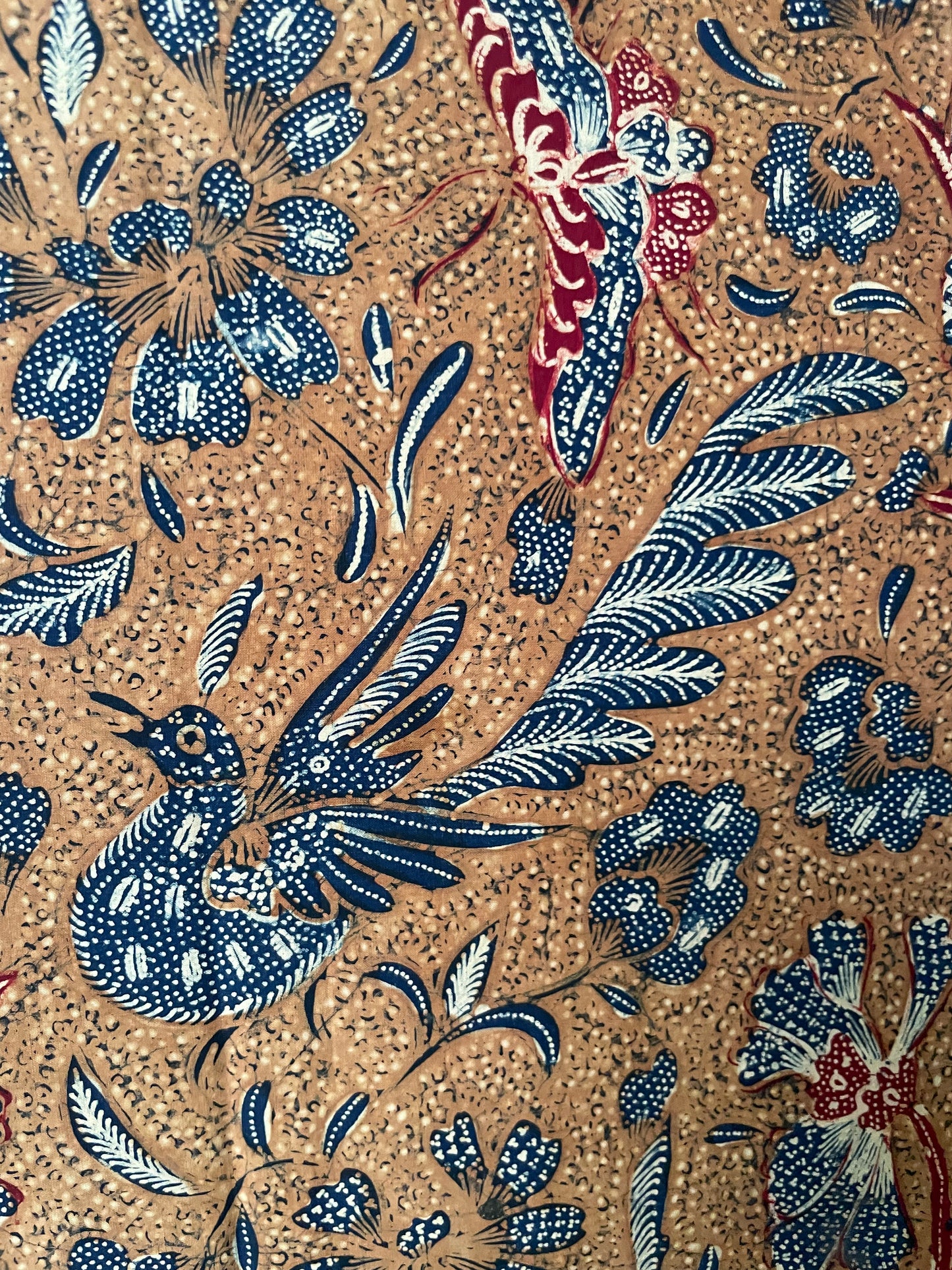 Antique Batik Tulis Tiga Negeri by Tjoa Siang Gwan (3rd Generation) – Peranakan Hand-Drawn Masterpiece – Vintage Indonesian Batik Textile