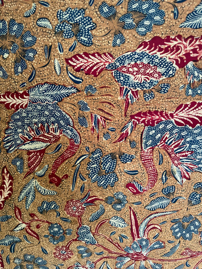 Antique Batik Tulis Tiga Negeri by Tjoa Siang Gwan (3rd Generation) – Peranakan Hand-Drawn Masterpiece – Vintage Indonesian Batik Textile