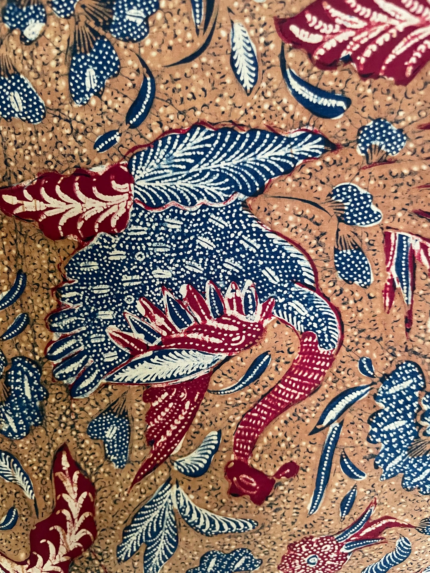 Antique Batik Tulis Tiga Negeri by Tjoa Siang Gwan (3rd Generation) – Peranakan Hand-Drawn Masterpiece – Vintage Indonesian Batik Textile