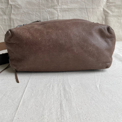 Authentic Vintage Balenciaga "Days" Messenger Bag - Camel Brown Leather