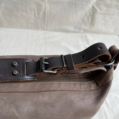 Authentic Vintage Balenciaga "Days" Messenger Bag - Camel Brown Leather