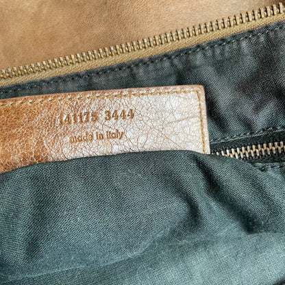 Authentic Vintage Balenciaga "Days" Messenger Bag - Camel Brown Leather