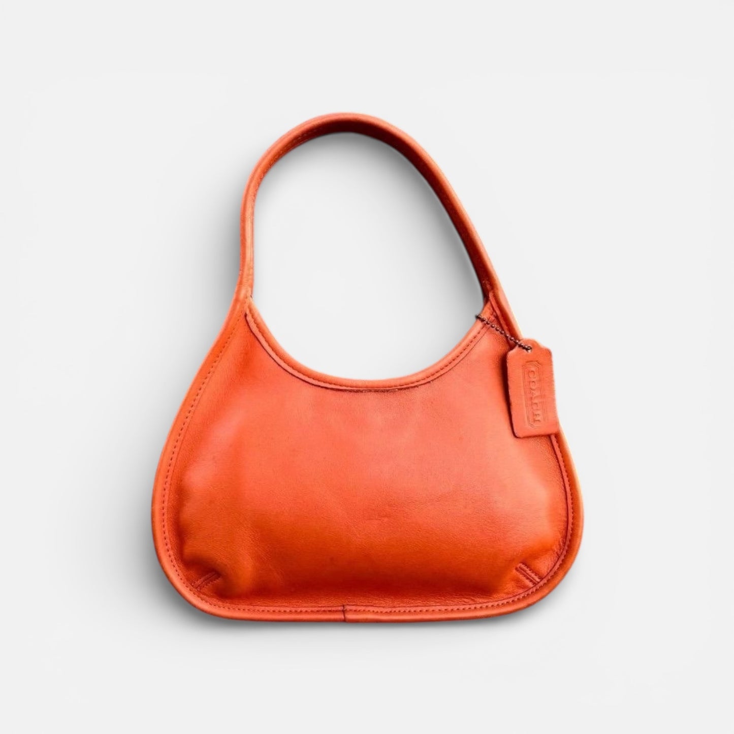 Rare 90s Vintage Old Coach Ergo Mini Satchel – Made in USA (Tangerine)